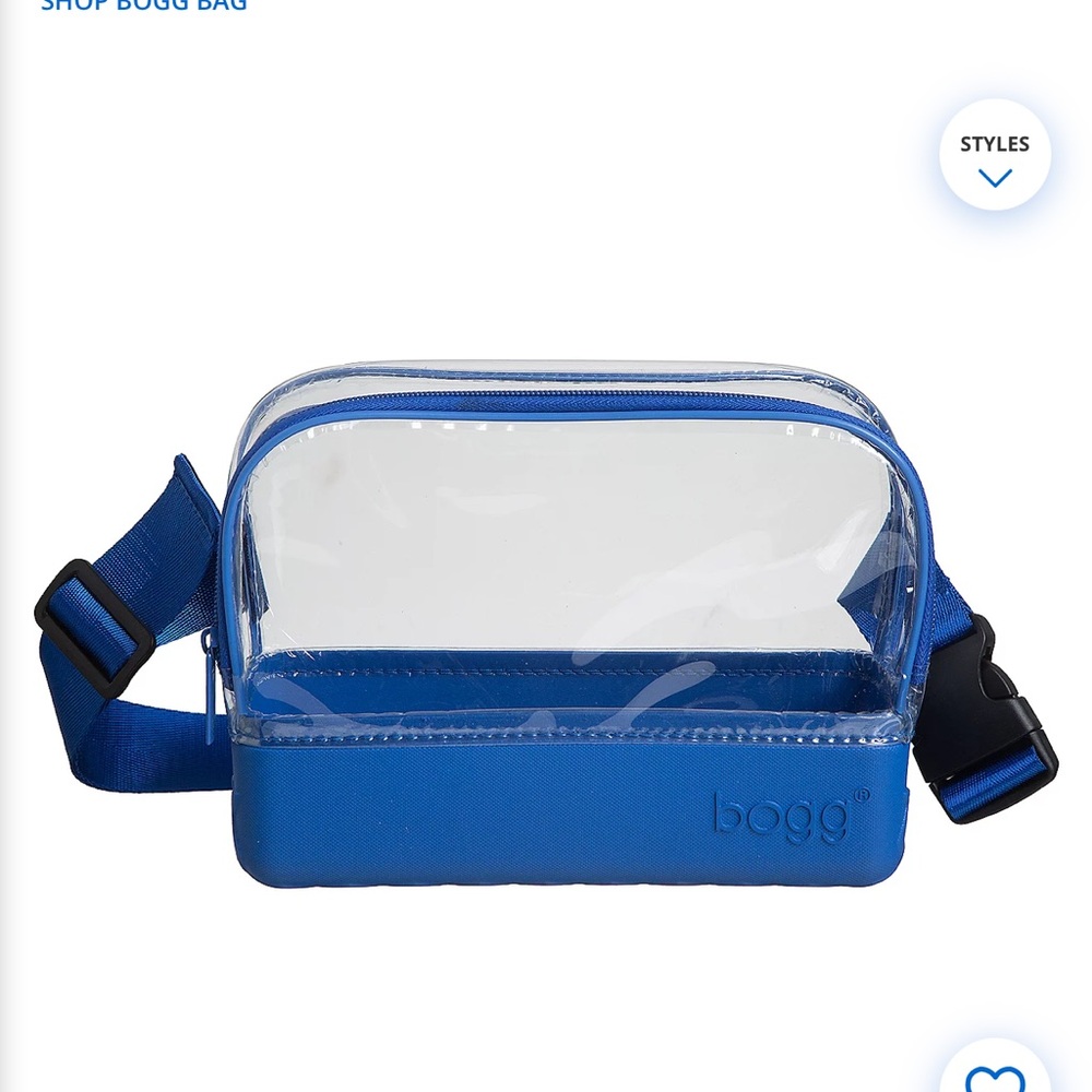 BOGG BAG Blue Crossbody Bag with Adjustable Strap